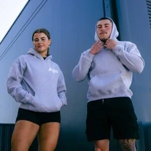 Oversized Light Grey Hoodie - low stock